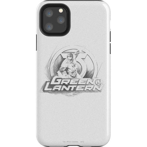 DC Comics Green Lantern Sketch Art Action Pose iPhone 11 Pro Max Impact Case