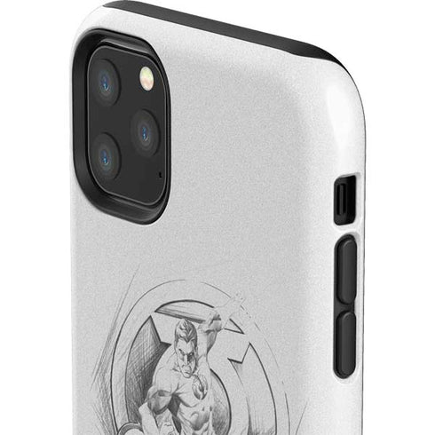 DC Comics Green Lantern Sketch Art Action Pose iPhone 11 Pro Max Impact Case