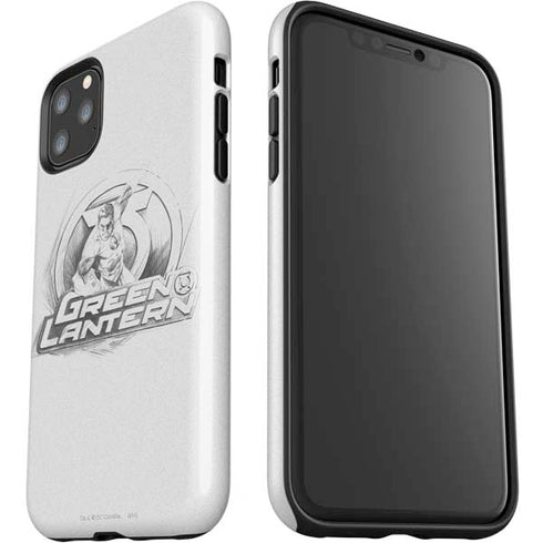 DC Comics Green Lantern Sketch Art Action Pose iPhone 11 Pro Max Impact Case