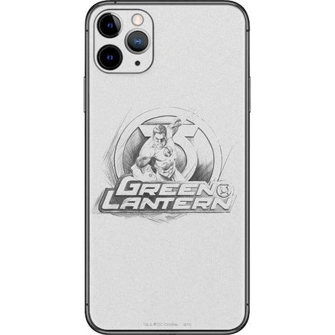 DC Comics Green Lantern Sketch Art Action Pose iPhone 11 Pro Max Skin