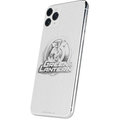 DC Comics Green Lantern Sketch Art Action Pose iPhone 11 Pro Max Skin