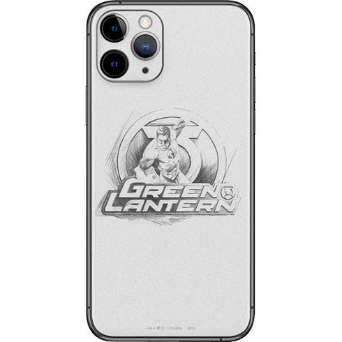 DC Comics Green Lantern Sketch Art Action Pose iPhone 11 Pro Skin