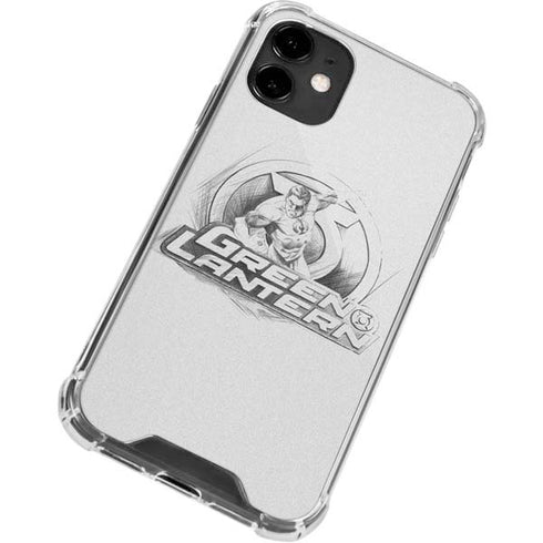 DC Comics Green Lantern Sketch Art Action Pose iPhone 12 Clear Case