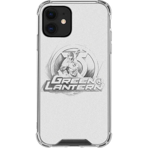 DC Comics Green Lantern Sketch Art Action Pose iPhone 12 Mini Clear Case