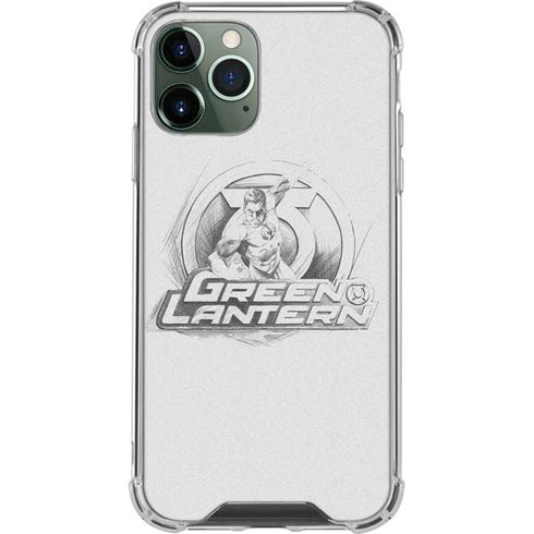 DC Comics Green Lantern Sketch Art Action Pose iPhone 12 Pro Max Clear Case