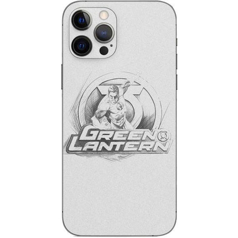 DC Comics Green Lantern Sketch Art Action Pose iPhone 12 Pro Skin