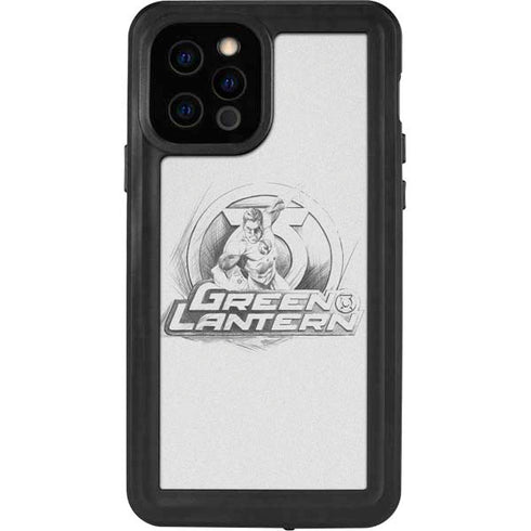 DC Comics Green Lantern Sketch Art Action Pose iPhone 12 Pro Waterproof Case