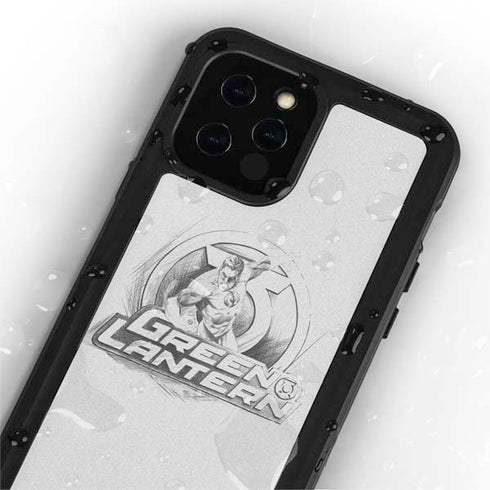 DC Comics Green Lantern Sketch Art Action Pose iPhone 12 Pro Waterproof Case