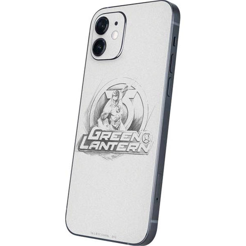 DC Comics Green Lantern Sketch Art Action Pose iPhone 12 Skin