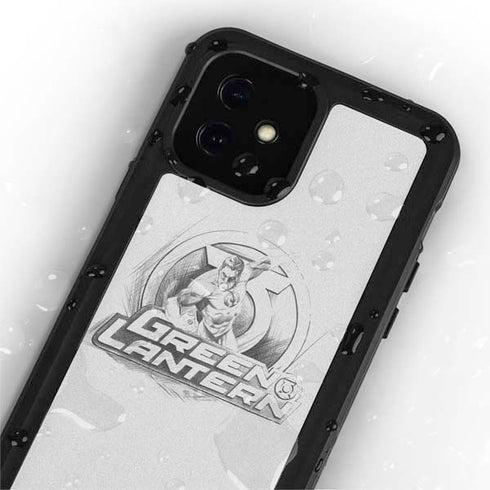 DC Comics Green Lantern Sketch Art Action Pose iPhone 12 Waterproof Case