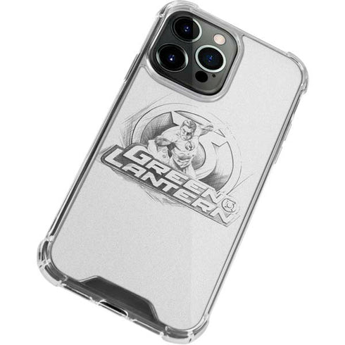 DC Comics Green Lantern Sketch Art Action Pose iPhone 13 Pro Clear Case