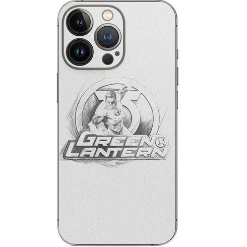 DC Comics Green Lantern Sketch Art Action Pose iPhone 13 Pro Skin