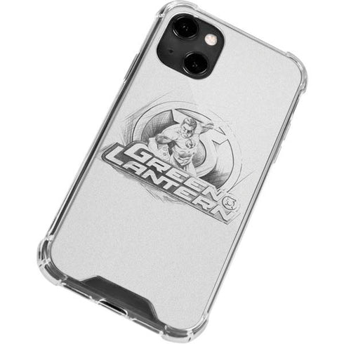 DC Comics Green Lantern Sketch Art Action Pose iPhone 14 Clear Case