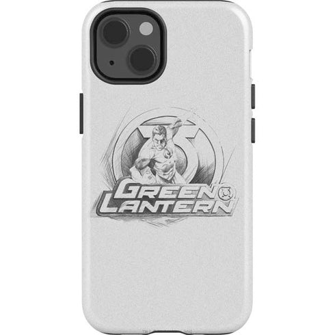 DC Comics Green Lantern Sketch Art Action Pose iPhone 15 Impact Case