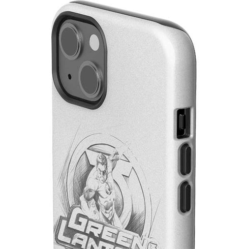 DC Comics Green Lantern Sketch Art Action Pose iPhone 15 Impact Case