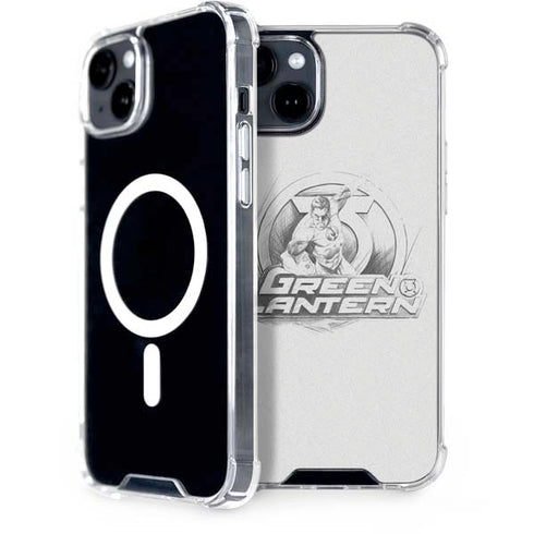 DC Comics Green Lantern Sketch Art Action Pose iPhone 15 Plus MagSafe Case