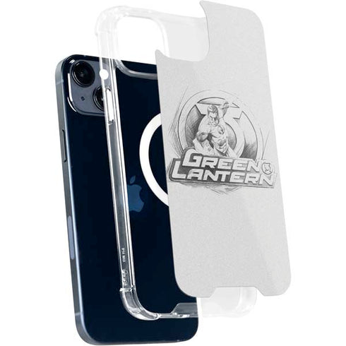 DC Comics Green Lantern Sketch Art Action Pose iPhone 14 Plus MagSafe Case
