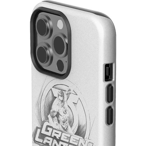 DC Comics Green Lantern Sketch Art Action Pose iPhone 15 Pro Impact Case