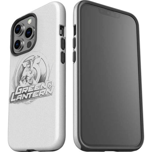 DC Comics Green Lantern Sketch Art Action Pose iPhone 14 Pro Impact Case