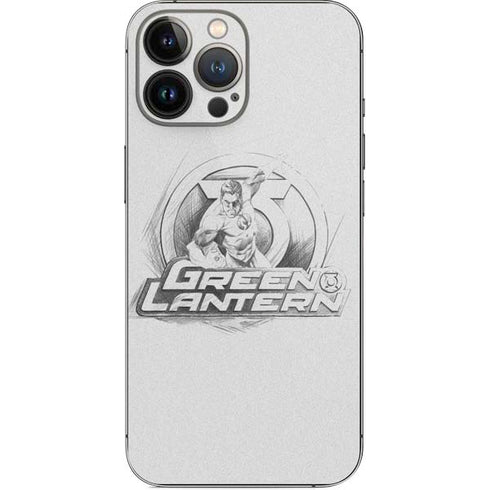 DC Comics Green Lantern Sketch Art Action Pose iPhone 14 Pro Max Skin
