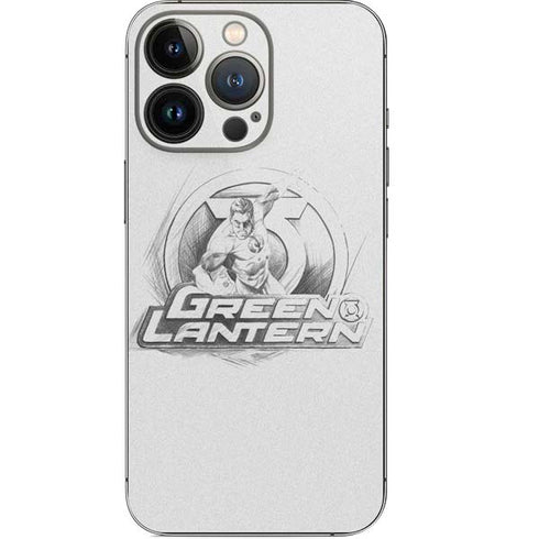 DC Comics Green Lantern Sketch Art Action Pose iPhone 14 Pro Skin