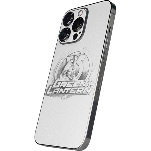 DC Comics Green Lantern Sketch Art Action Pose iPhone 14 Pro Skin