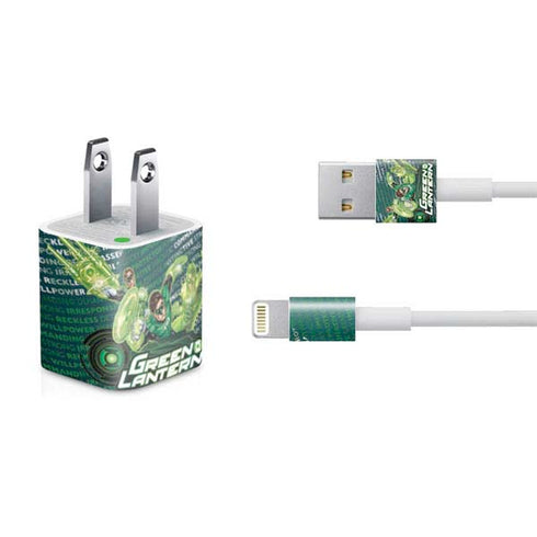 DC Comics Green Lantern Sketch Art Action Pose iPhone Charger (5W USB) Skin
