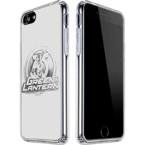 DC Comics Green Lantern Sketch Art Action Pose iPhone SE (2nd & 3rd Gen) Clear Case
