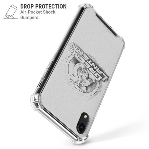 DC Comics Green Lantern Sketch Art Action Pose iPhone XR Clear Case