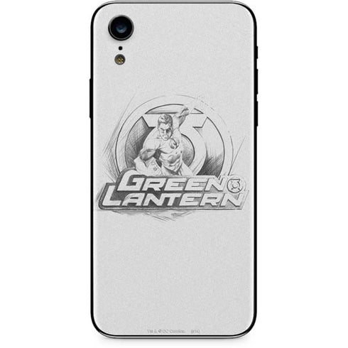 DC Comics Green Lantern Sketch Art Action Pose iPhone XR Skin