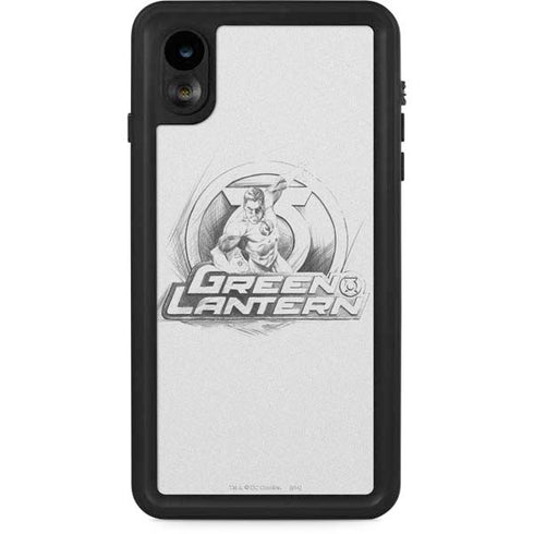 DC Comics Green Lantern Sketch Art Action Pose iPhone XR Waterproof Case