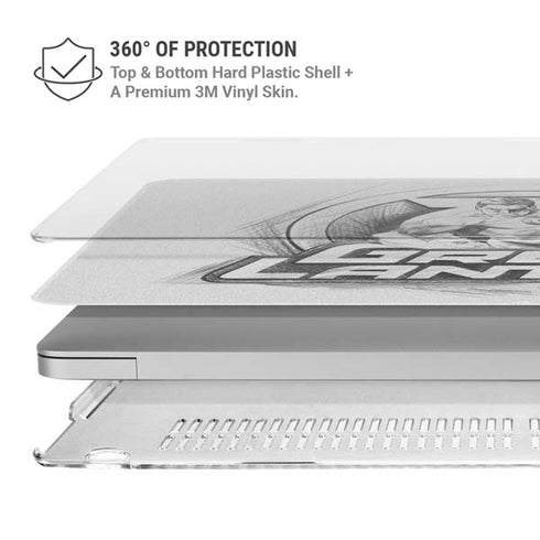 DC Comics Green Lantern Sketch Art Action Pose MacBook Pro 15in (2016-19) Case plus Skin