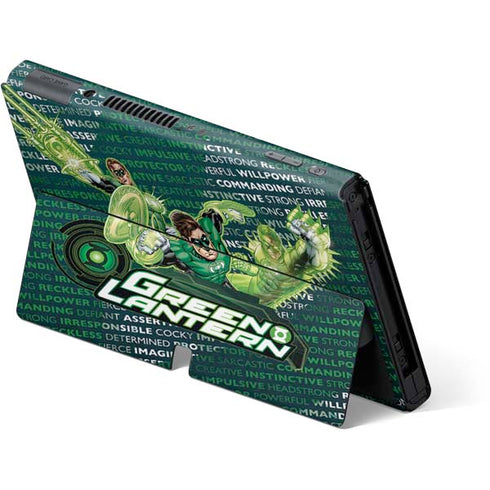 DC Comics Green Lantern Sketch Art Action Pose Nintendo Switch OLED (2021) Skin