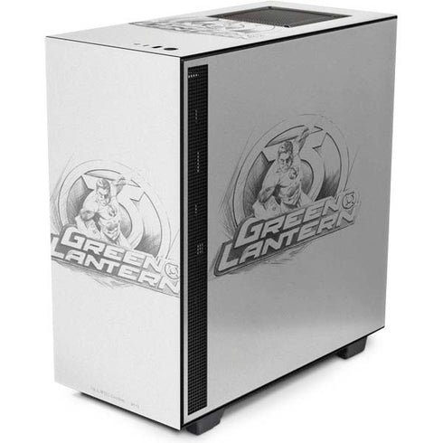DC Comics Green Lantern Sketch Art Action Pose NZXT H510 Compact ATX Mid-Tower Case Skin