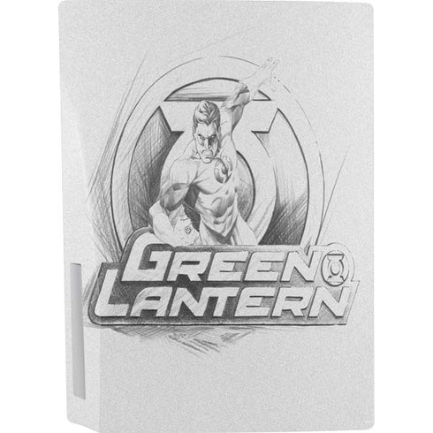 DC Comics Green Lantern Sketch Art Action Pose PS5 Console Skin
