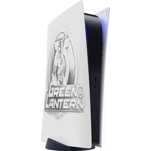DC Comics Green Lantern Sketch Art Action Pose PS5 Digital Edition Console Skin