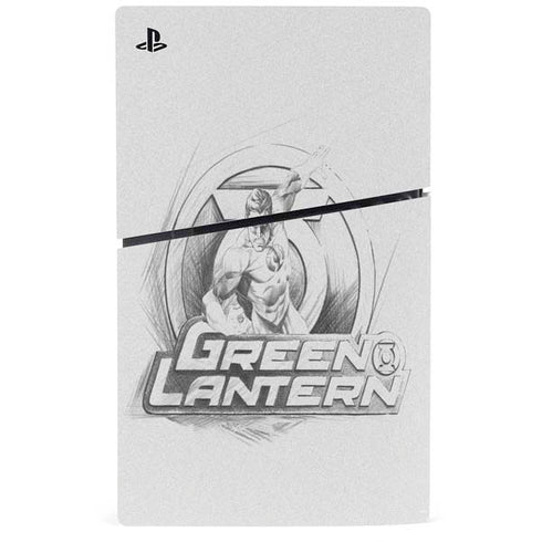 DC Comics Green Lantern Sketch Art Action Pose PS5 Slim Disk Bundle Skin