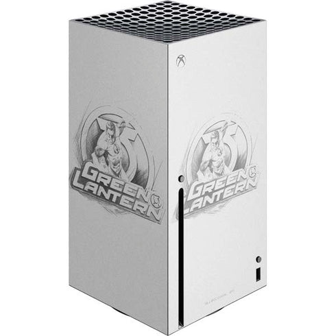 DC Comics Green Lantern Sketch Art Action Pose Xbox Series X Console Skin