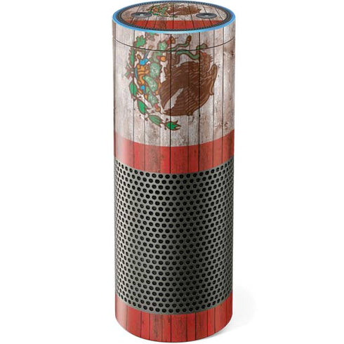 Mexican Flag Dark Wood Amazon Echo Skin