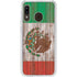 Mexican Flag Dark Wood Galaxy A20 Clear Case