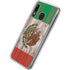 Mexican Flag Dark Wood Galaxy A20 Clear Case