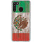 Mexican Flag Dark Wood Galaxy A21 Clear Case