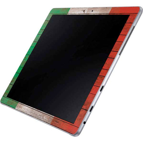 Mexican Flag Dark Wood Galaxy Book 12in Skin