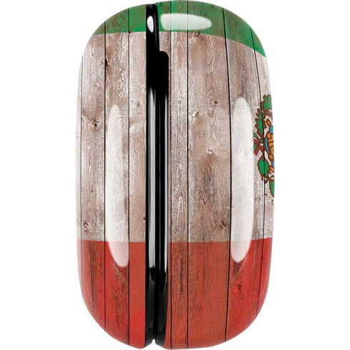 Mexican Flag Dark Wood Galaxy Buds Live Skin