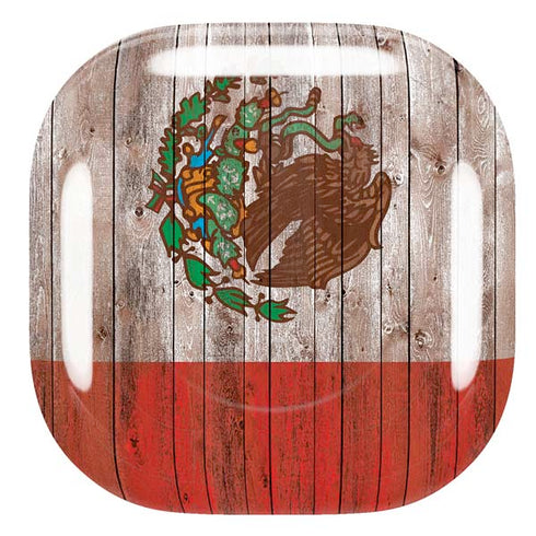 Mexican Flag Dark Wood Galaxy Buds Pro Skin