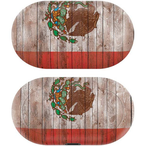 Mexican Flag Dark Wood Galaxy Buds Skin
