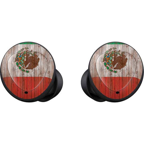 Mexican Flag Dark Wood Galaxy Buds Skin