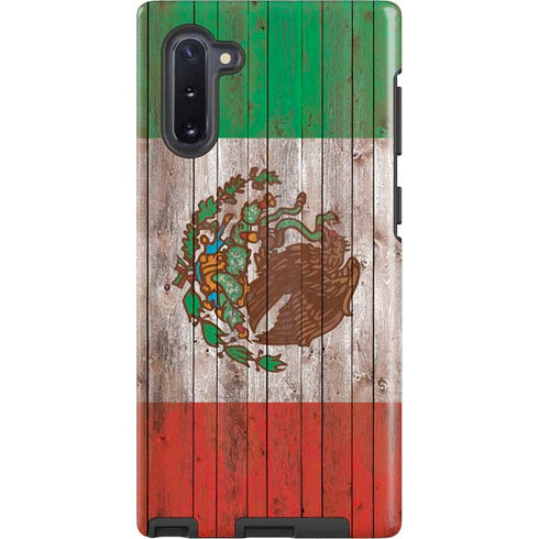 Mexican Flag Dark Wood Galaxy Note 10 Pro Case