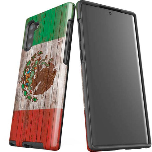 Mexican Flag Dark Wood Galaxy Note 10 Pro Case