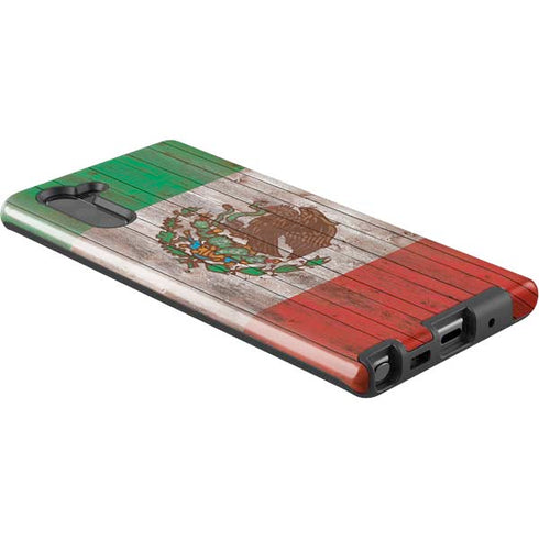 Mexican Flag Dark Wood Galaxy Note 10 Pro Case